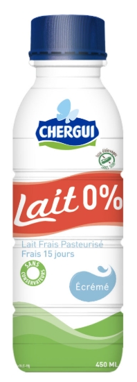 Image de Lait frais pasteurisé 0% - (450 ml)
